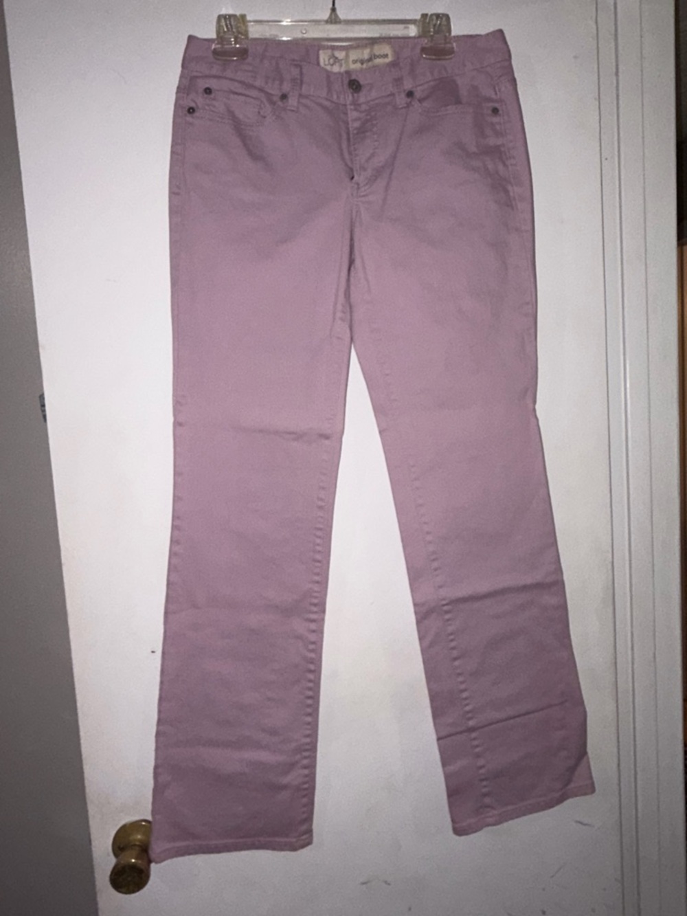 LOFT Lavender Boot Cut Jeans